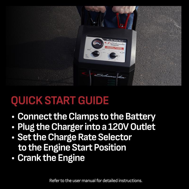 Schumacher Manual 12 V 150 amps Battery Charger/Engine Starter