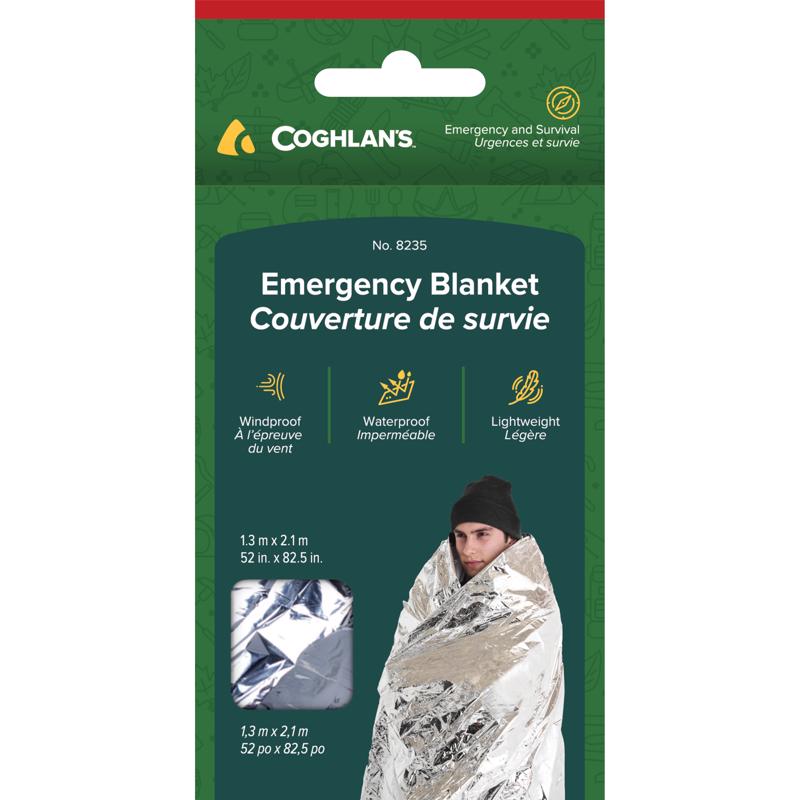 Coghlan's Silver Survival Blanket 6.000 in. H X 52-1/2 in. W X 82-1/2 in. L