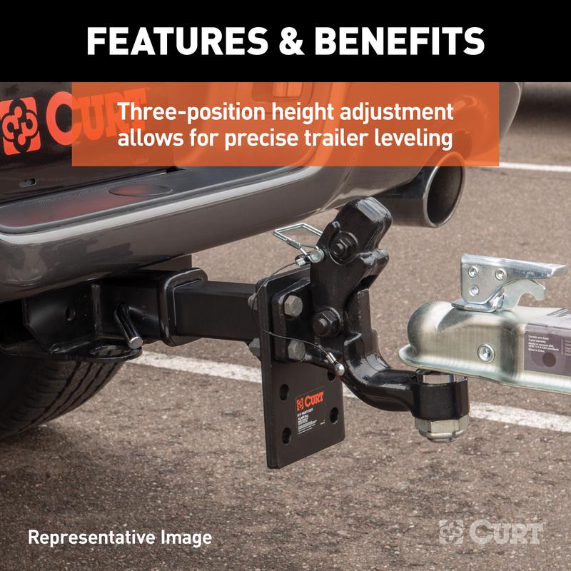 CURT 18000 lb. cap. Pintle Mounting Plate
