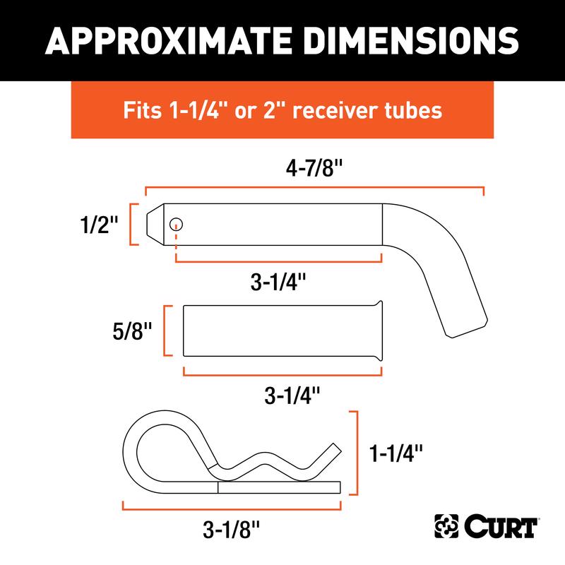 CURT Hitch Pin and Adapter
