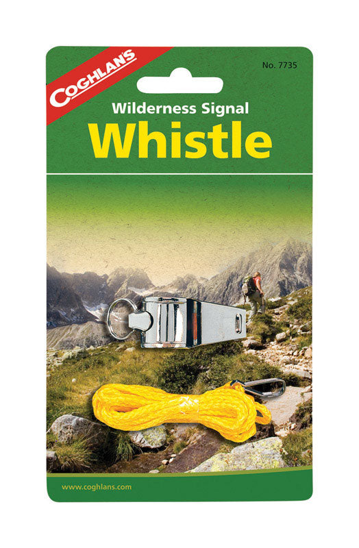 Coghlan's Wilderness Signal Silver Whistle 6.750 in. H X 4.000 in. W X 0.875 in. L