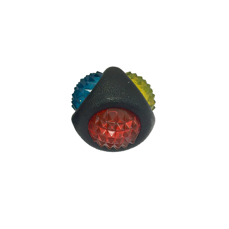 Multipet Doglucent Assorted TPR Dental Diamond Ball Dog Toy