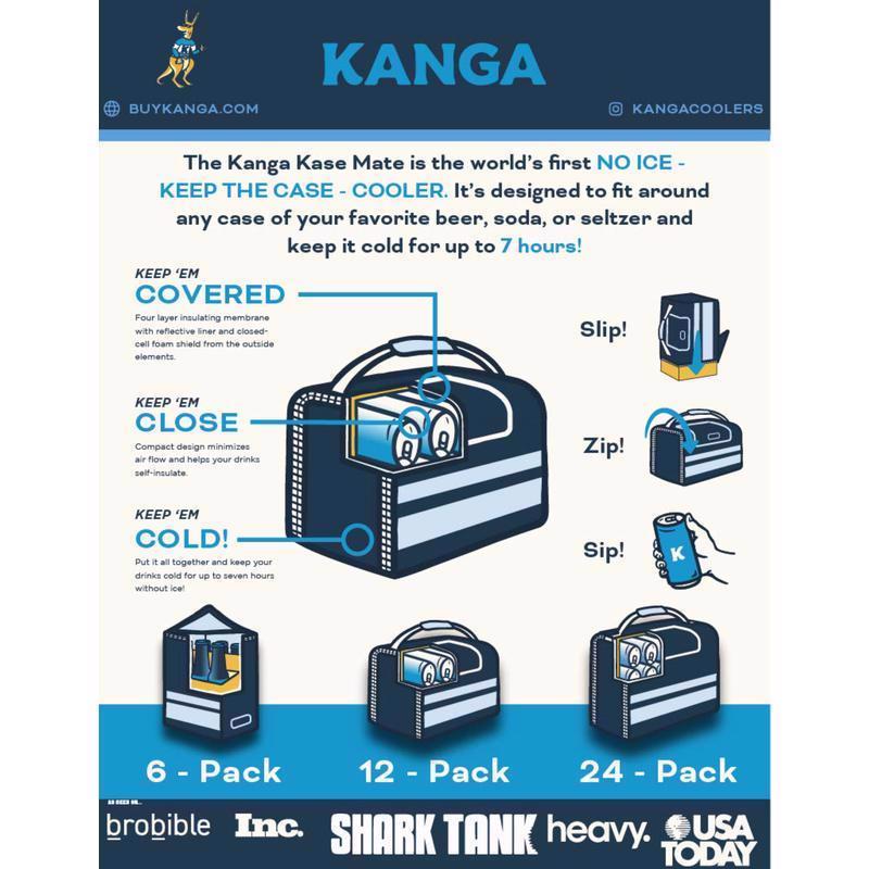 Kanga The Kase Mate Green 12 cans Cooler