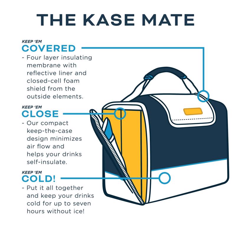 Kanga The Kase Mate Green 12 cans Cooler