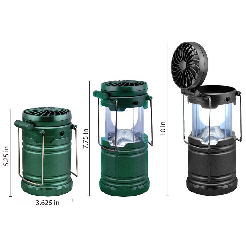 Blazing LEDz 80 lm Assorted LED LED Lantern & Fan