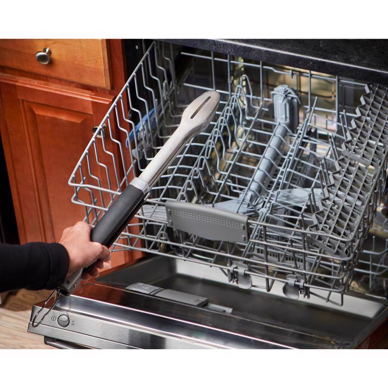 Weber Precision Stainless Steel Black/Silver Grill Tongs