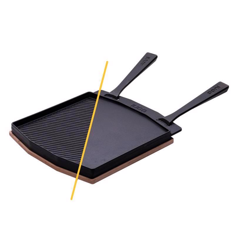 Ooni Cast Iron Dual Sided Grizzler Pan