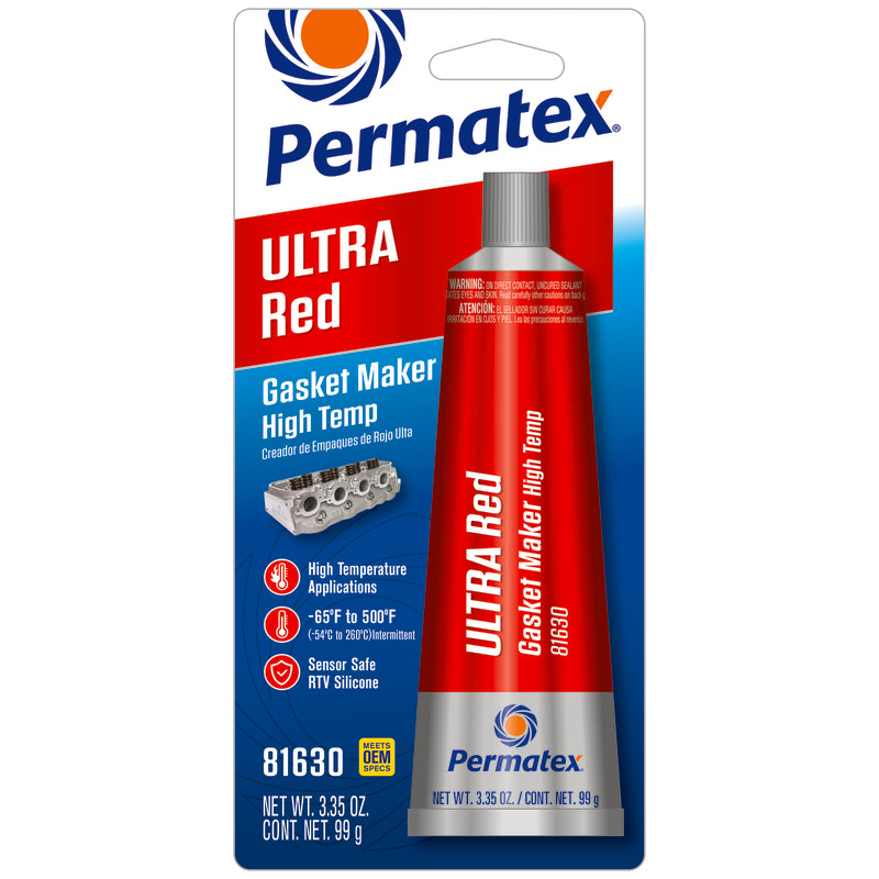 Permatex Ultra Red Type-1 High Temperature Gasket Maker 3.35 oz