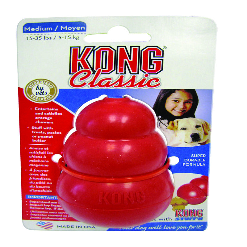 Kong Red Rubber Dog Toy Medium