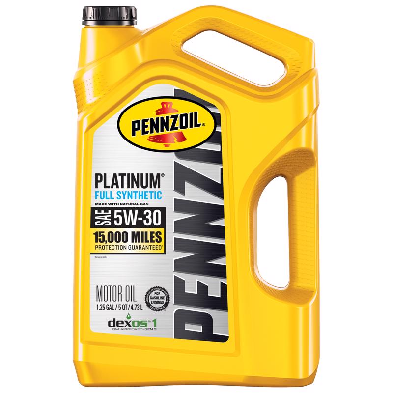 Pennzoil Platinum 5W-30 Gasoline Synthetic Motor Oil 5 qt