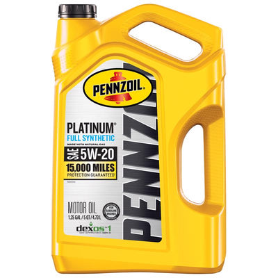 Pennzoil Platinum 5W-20 Gasoline Synthetic Motor Oil 5 qt