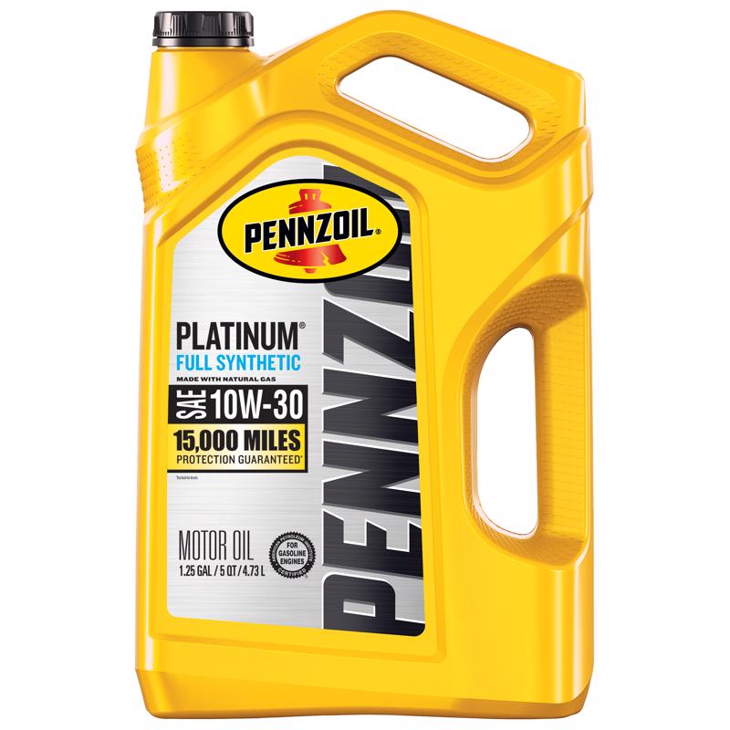 Pennzoil Platinum 10W-30 Gasoline Synthetic Motor Oil 5 qt