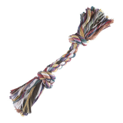 Boss Pet Digger's Multicolored Cotton Rag Bone Rope Dog Tug Toy Large