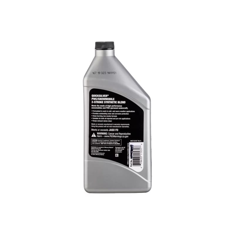Quicksilver 2-Cycle Synthetic Blend Motor Oil 32 oz