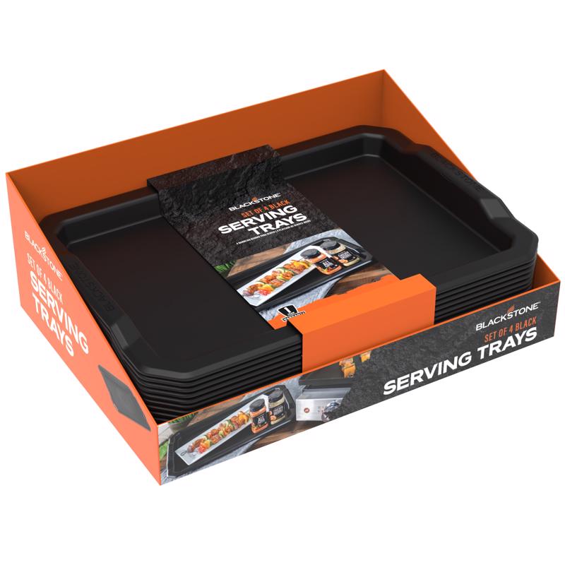 Blackstone Plastic Serving Tray 19 in. L X 13 in. W 4 pk