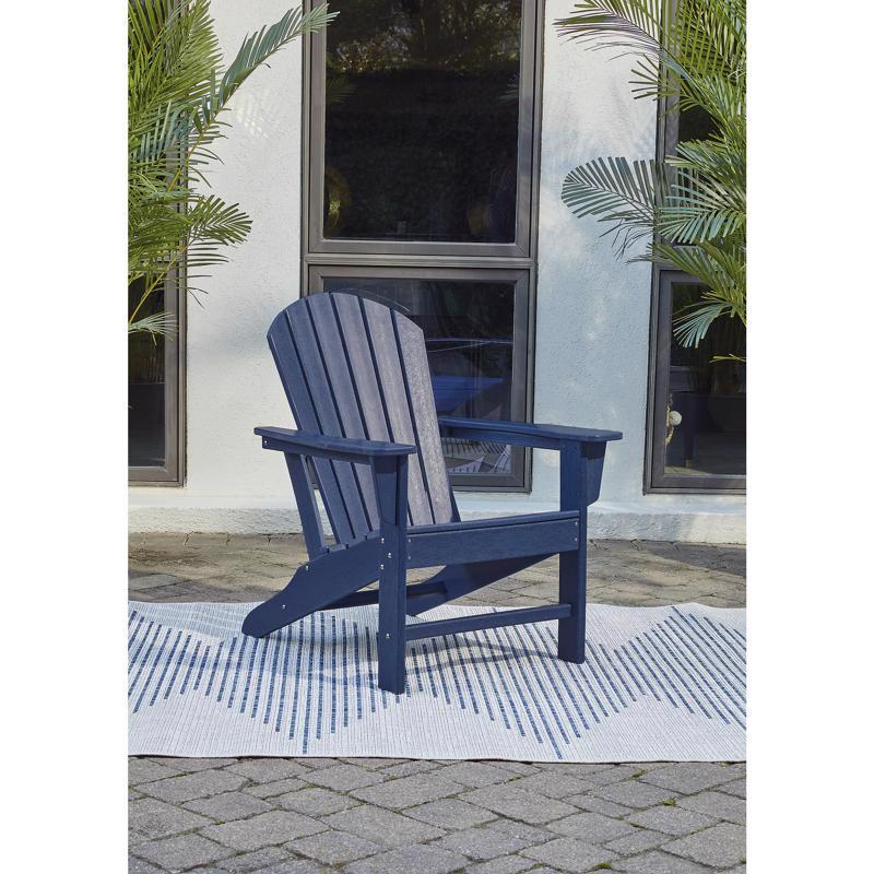 Signature Design by Ashley Sundown Treasure Blue HDPE Frame Chair