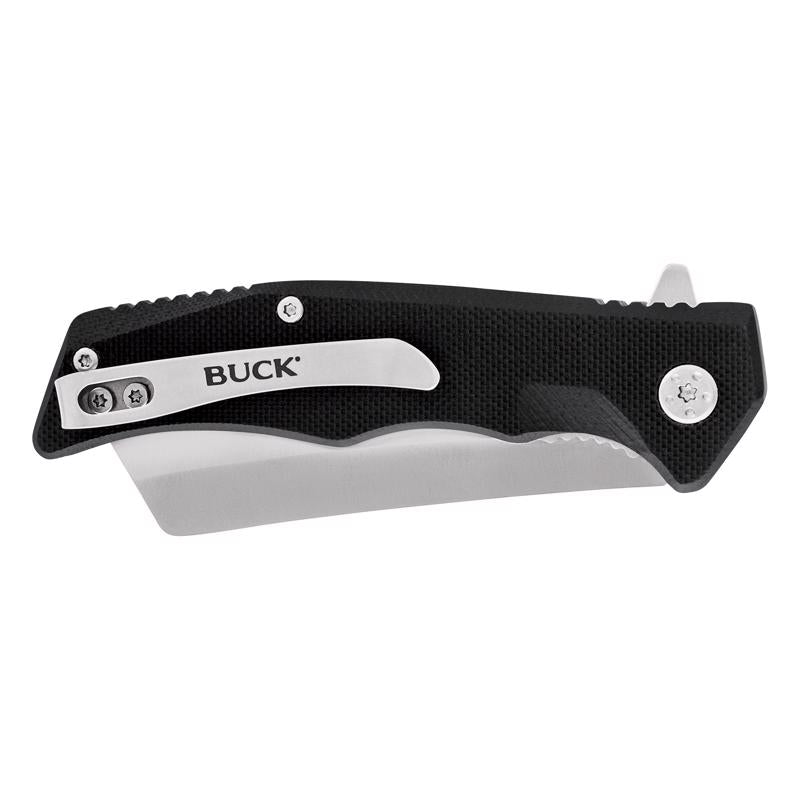 Buck Knives Trunk Black 7Cr Stainless Steel > 6 in. Cleaver Pocket Knife