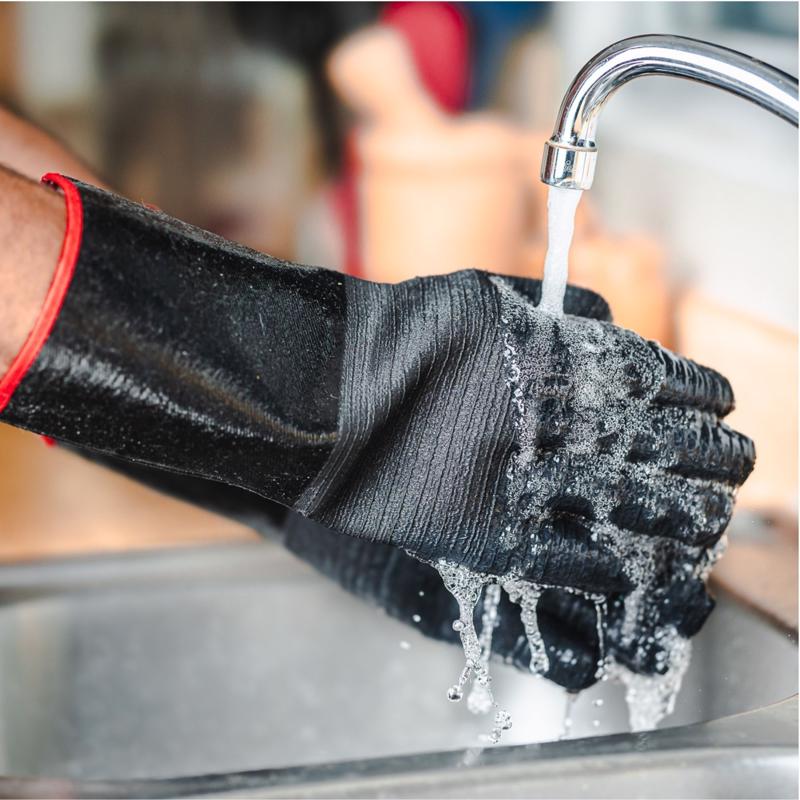 Grill Armor Gloves Waterproof Rubber Grilling Glove 14 in. L 1 pair