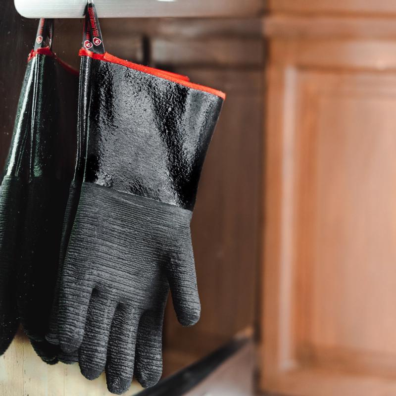 Grill Armor Gloves Waterproof Rubber Grilling Glove 14 in. L 1 pair