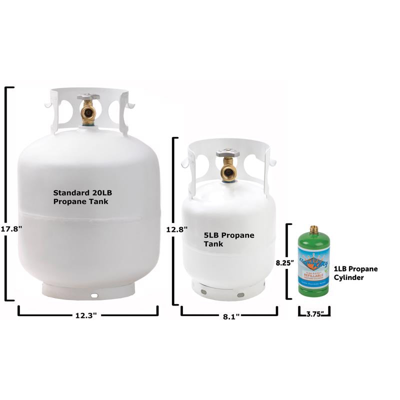 Flame King 5 lb Steel Empty LP Tank