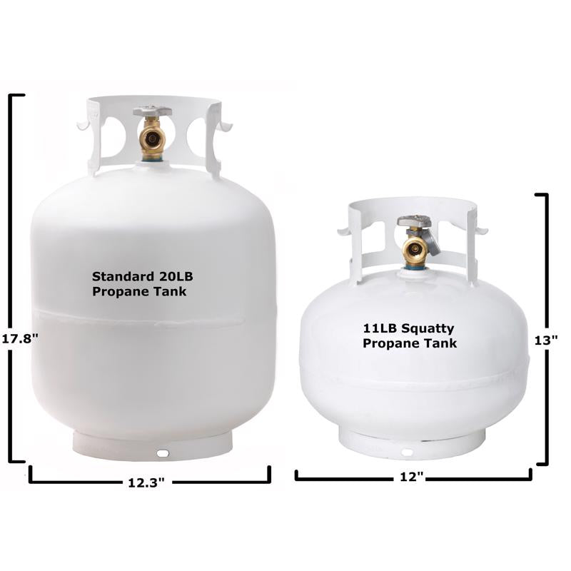 Flame King 11 lb Steel Empty LP Tank with Gauge