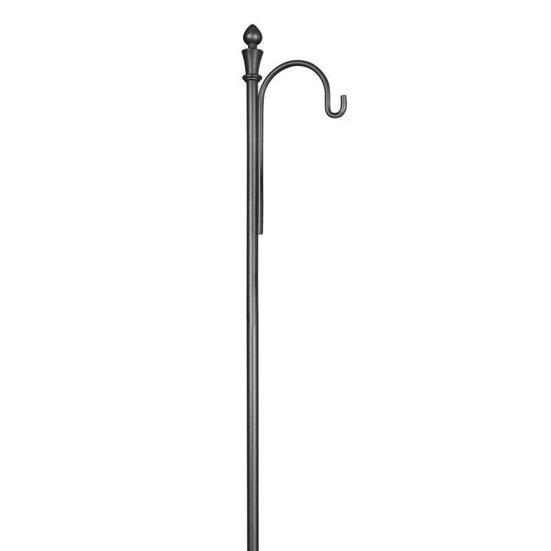 Feit Black Metal 48 in. H Solar Fixtures Shepherd's Hook