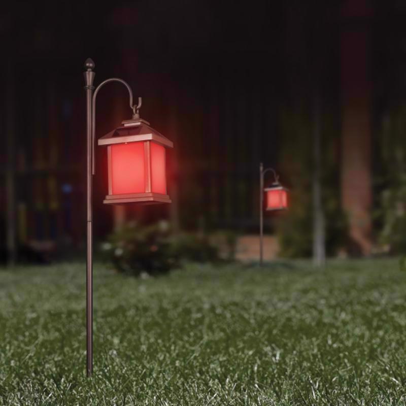 Feit Black Metal 48 in. H Solar Fixtures Shepherd's Hook