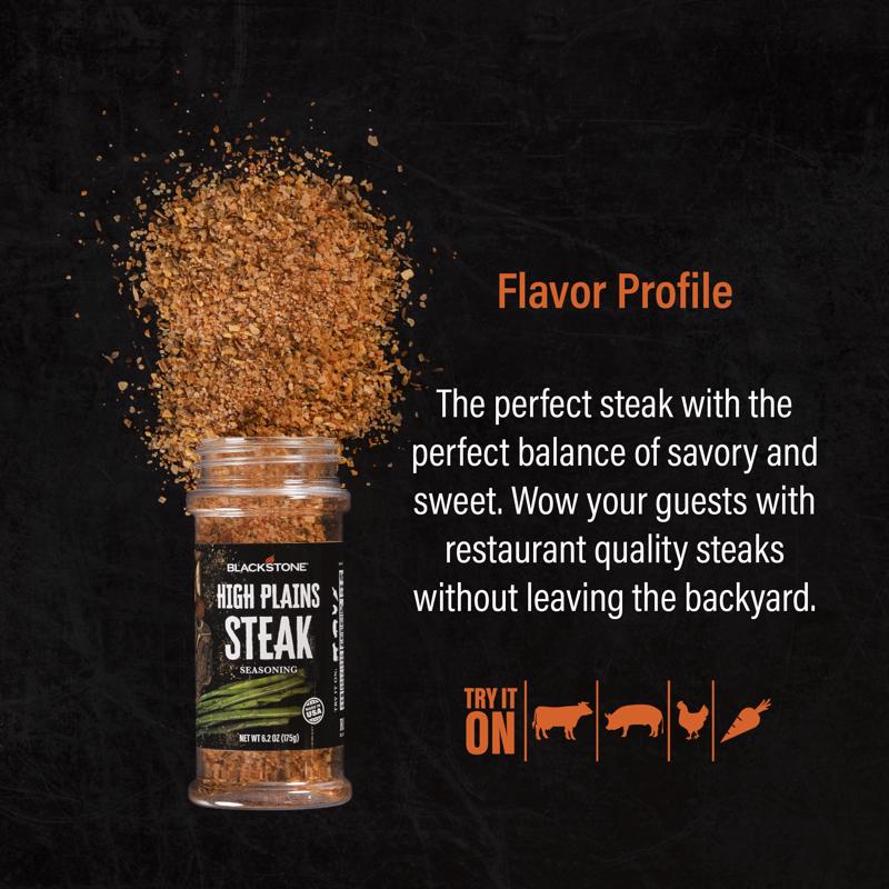 Blackstone High Plains Steak Seasoning BBQ Seasoning 6.2 oz