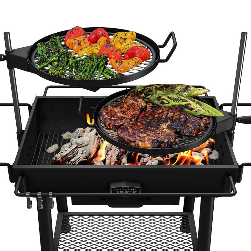 Oklahoma Joe's 19 in. Charcoal/Wood Grill Black