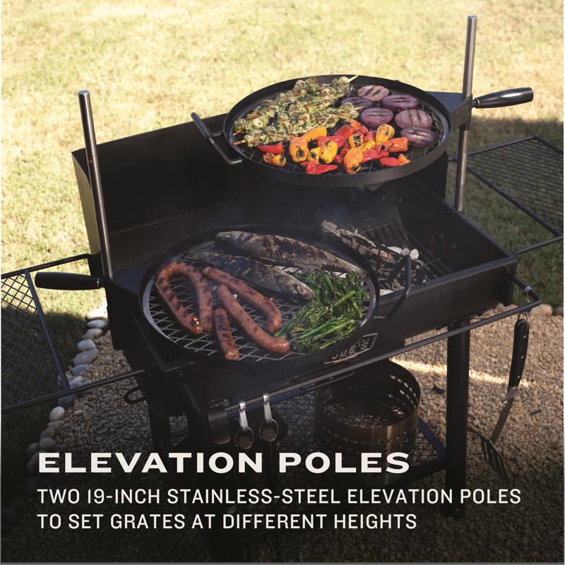Oklahoma Joe's 19 in. Charcoal/Wood Grill Black