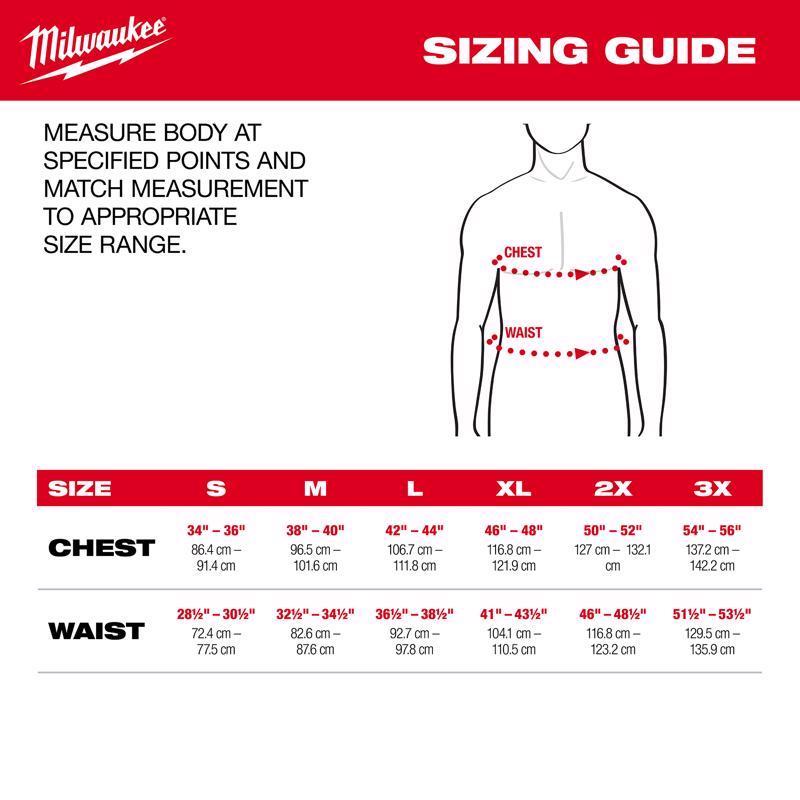 Milwaukee M Long Sleeve Men's Crew Neck Gray Hybrid Work Tee Shirt