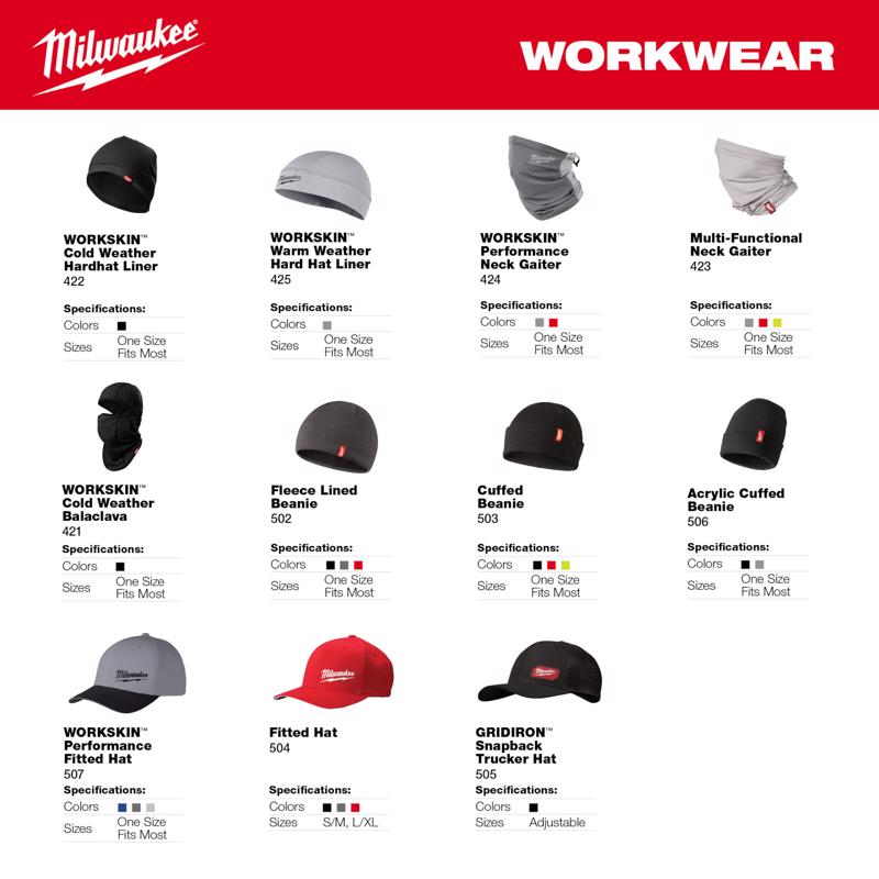 Milwaukee M Long Sleeve Men's Crew Neck Gray Hybrid Work Tee Shirt