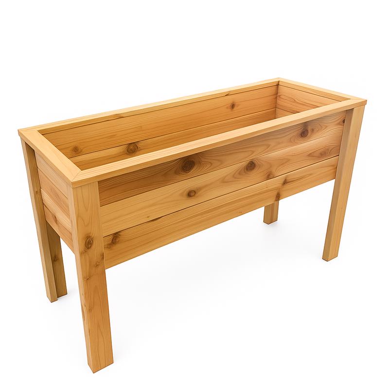 Real Wood Products 22 in. H X 38 in. W X 12 in. D Cedar Elevated Garden Box Natural