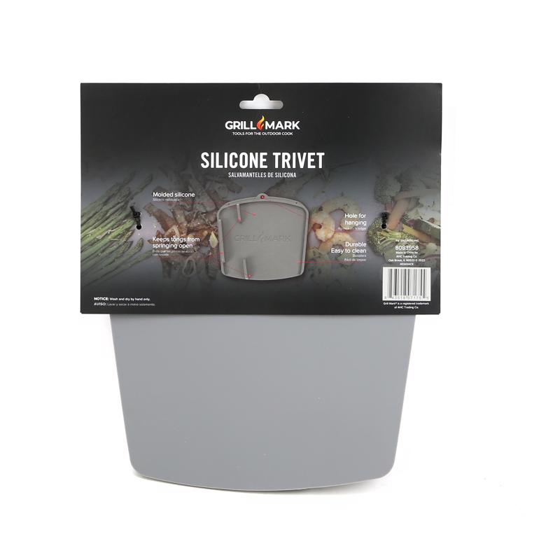 Grill Mark Plastic Gray Spatula Mat