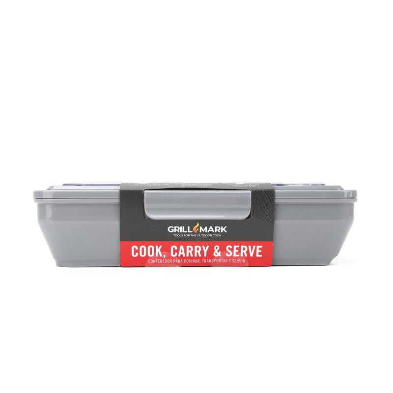 Grill Mark Gray Food To Go Container