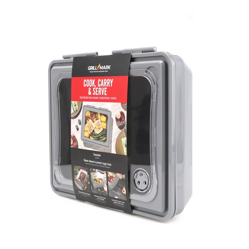 Grill Mark Gray Food To Go Container
