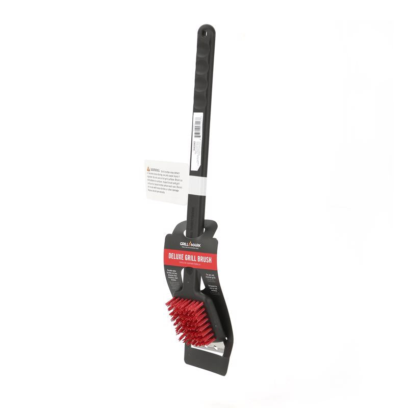 Grill Mark Grill Brush with Scraper 18 in. L