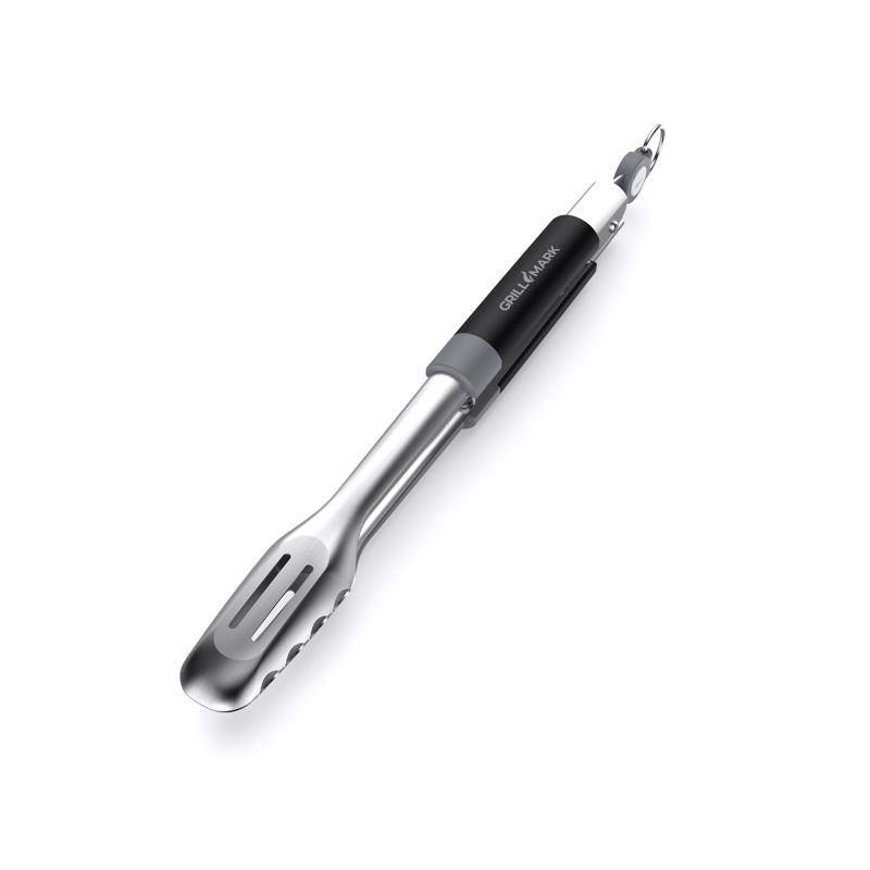 Grill Mark Stainless Steel Black/Silver Grill Tongs