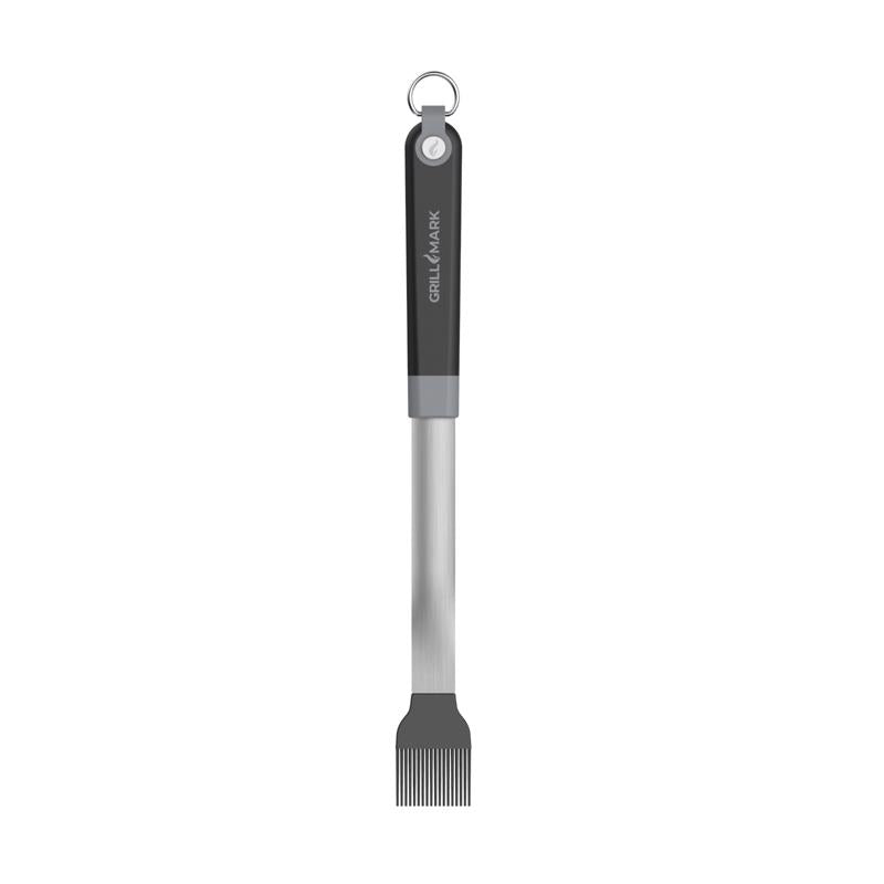 Grill Mark Silicone/Steel Black/Silver Grill Basting Brush