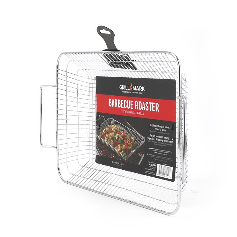 Grill Mark Steel Roasting Basket 16.7 in. L X 10.5 in. W