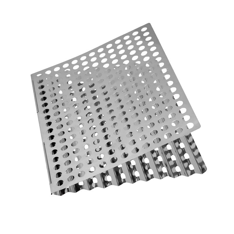 Grill Mark Stainless Steel Grilling Mesh Sheet 18 in. L X 12 in. W