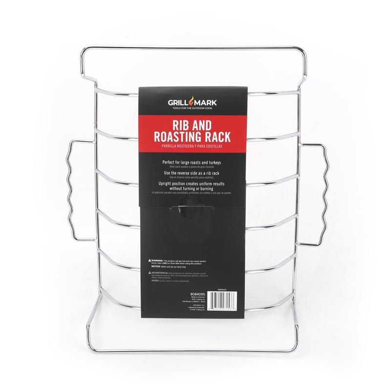 Grill Mark Steel Rib and Roast Rack 10 in. L X 4.75 in. W
