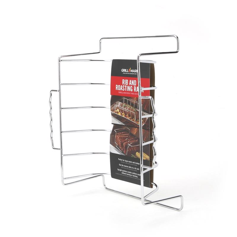 Grill Mark Steel Rib and Roast Rack 10 in. L X 4.75 in. W