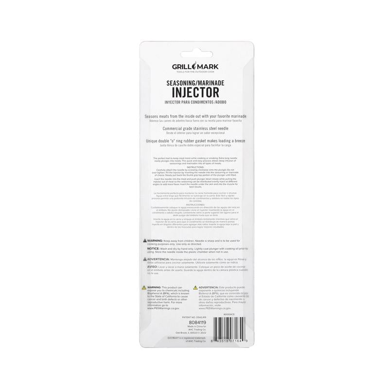Grill Mark Plastic Season Injector
