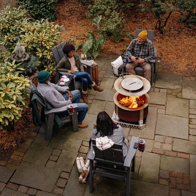 Breeo X Series 24 Corten Smokeless Fire Pit 24 in. W Corten Steel Outdoor Round Wood Fire Pit