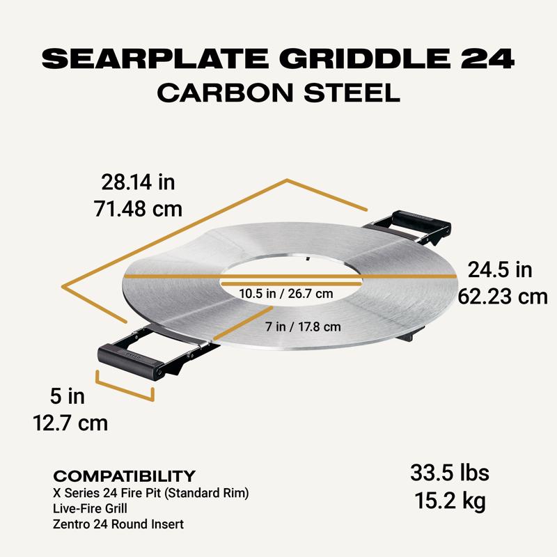 Breeo SearPlate 24 Carbon Steel Griddle 24 in. W
