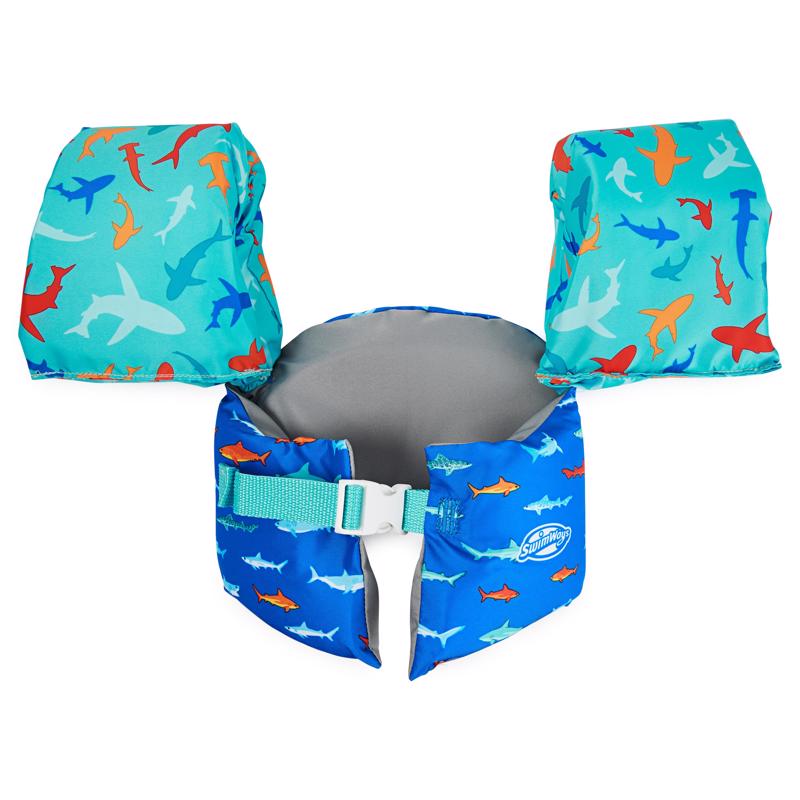 Swimways Blue/Purple Fabric/Mesh Sea Squirts Swim Trainer Life Jacket