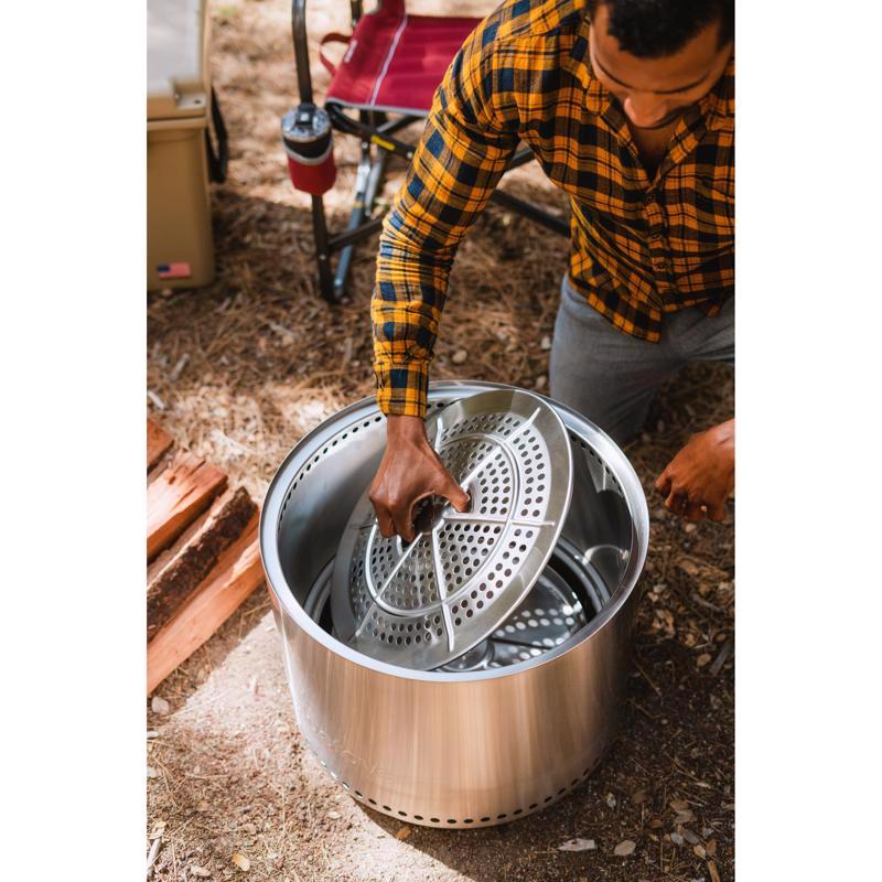 Solo Stove Canyon 30 in. W Stainless Steel Round Multi-Fuel Fire Pit with Stand