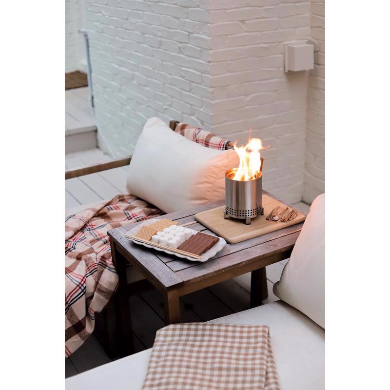 Solo Stove Mesa 5.1 in. W Stainless Steel Round Multi-Fuel Fire Pit