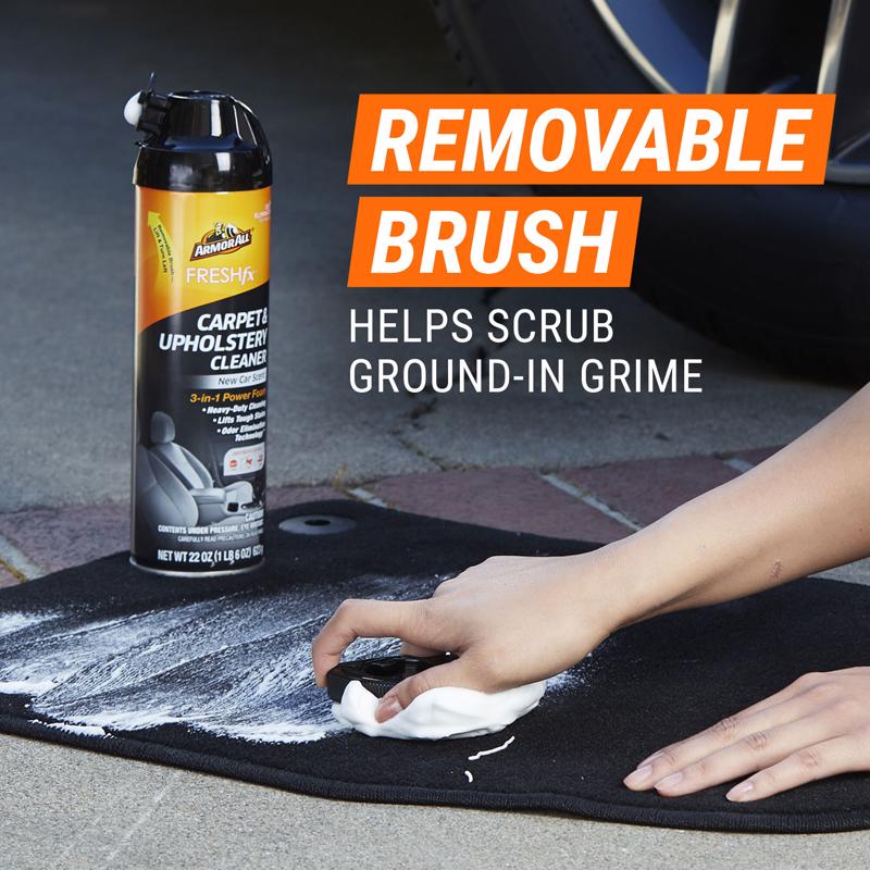 Armor All FreshFx Carpet and Upholstery Cleaner/Protector Foam New Car Scent 22 oz
